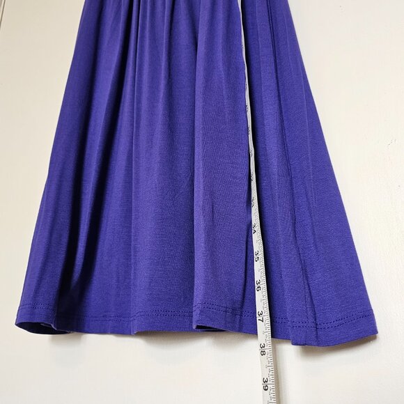 Gilli Kamile Sleeveless A-Line Grecian/Greek Style Dress Royal Blue/Soft Purple - Picture 7 of 13